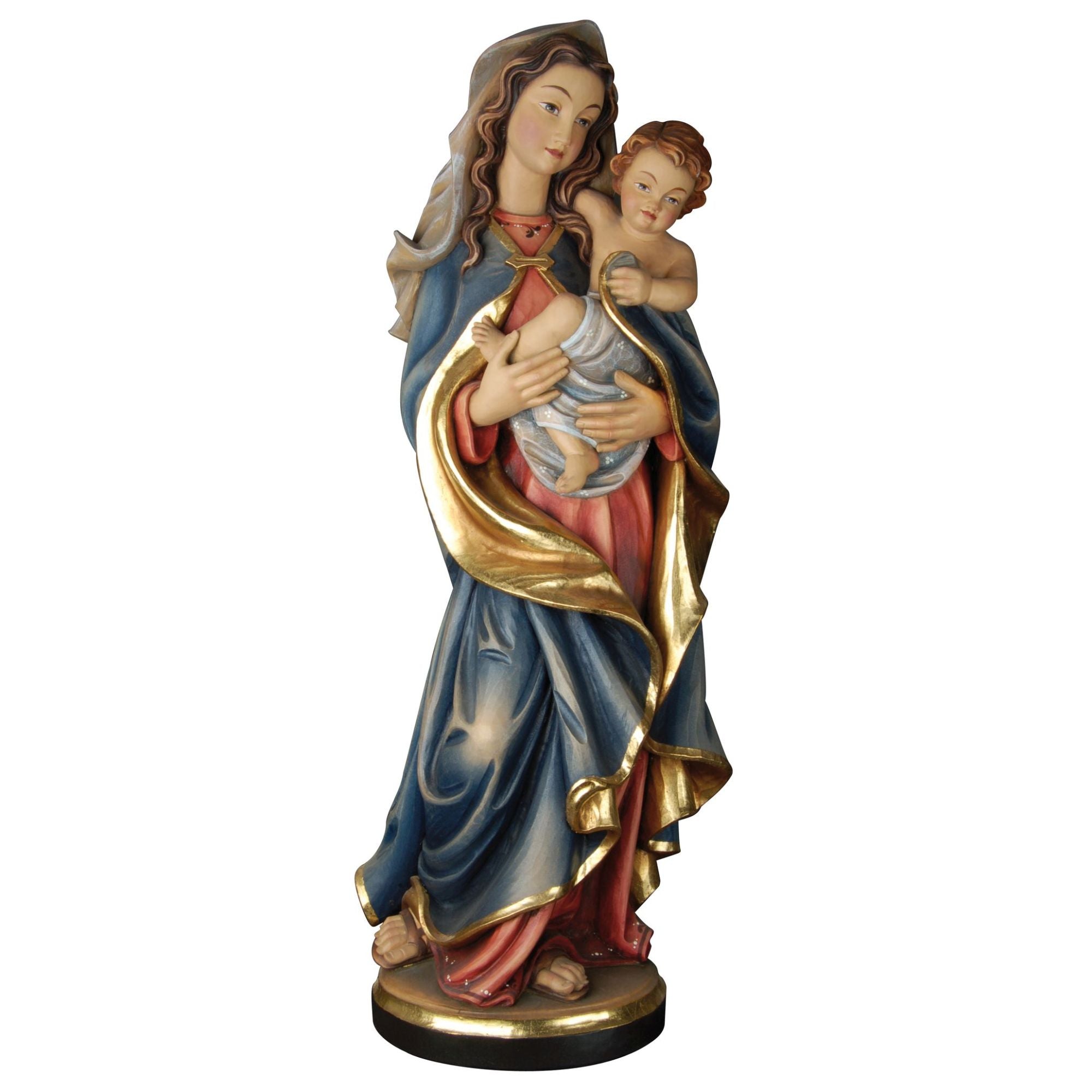 Madonna mit Kind „Mutter der Güte“ – handgeschnitzt in Südtirol, Lindenholz