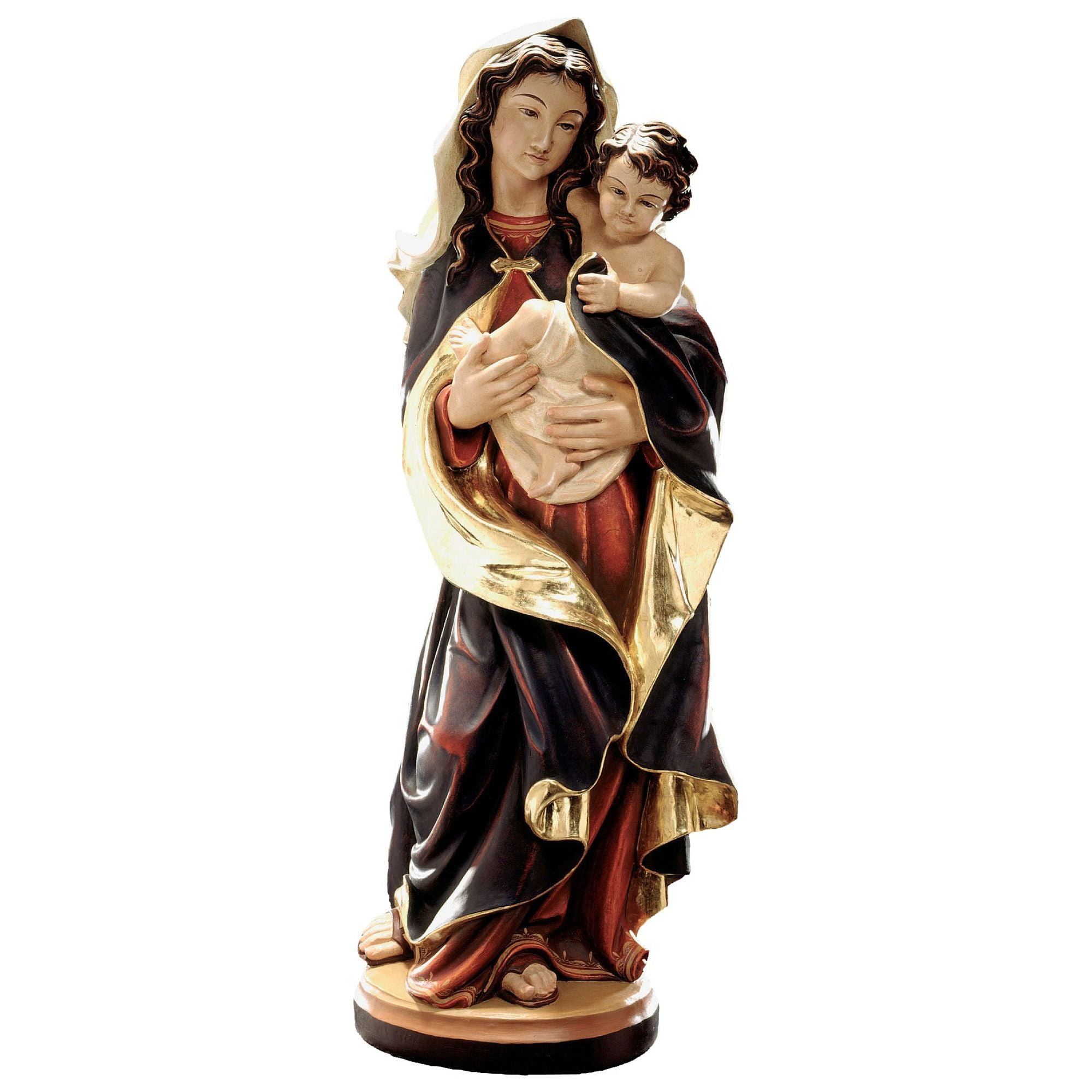 Madonna mit Kind „Mutter der Güte“ – handgeschnitzt in Südtirol, Lindenholz