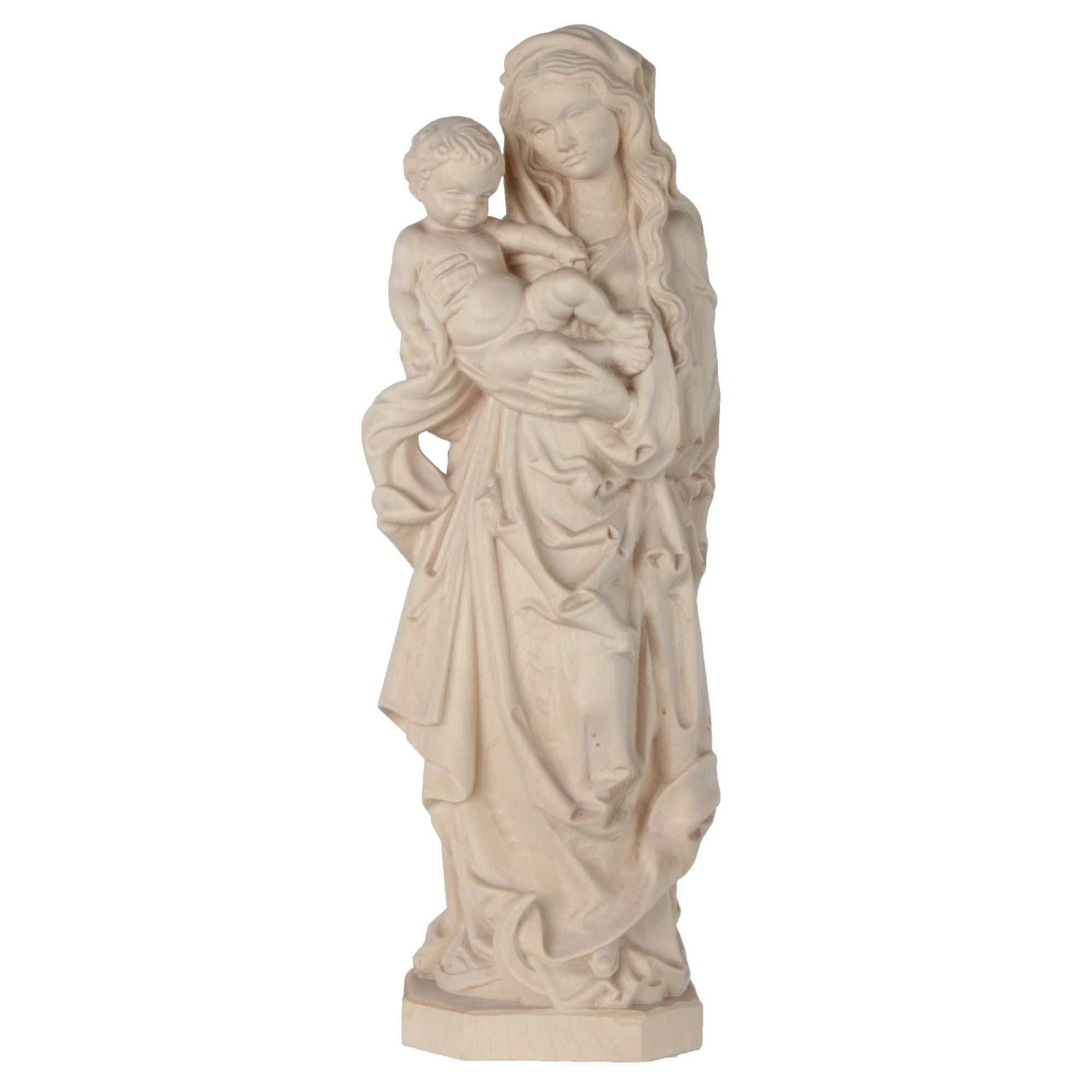 Madonna Riemenschneider – Madonna mit Kind, handgeschnitzt in Südtirol
