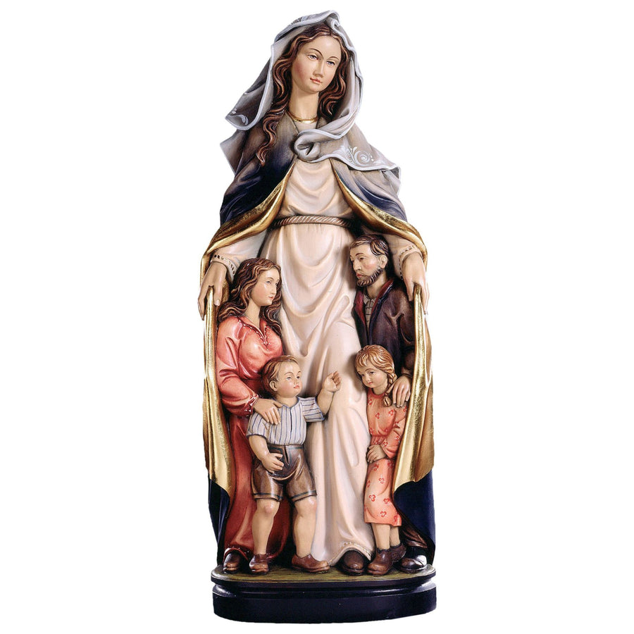 Madonna „Mutter der Familie“ – handgeschnitzte Holzfigur, Ausführung handbemalt