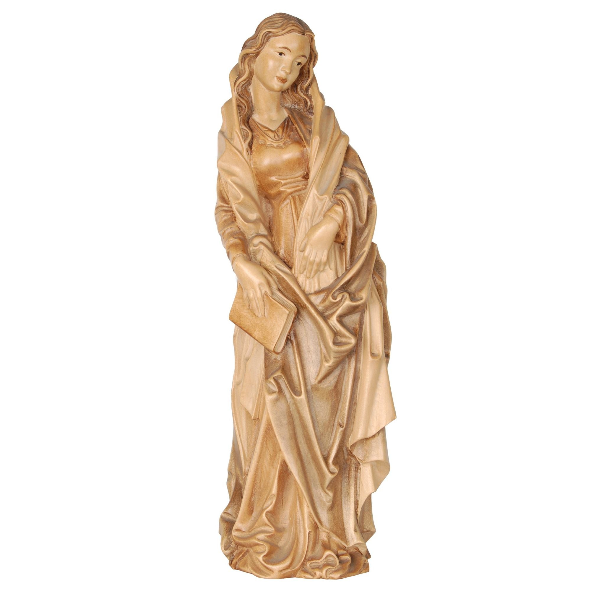 Maria Verkündigung – Madonna mit Buch, handgeschnitzt in Südtirol