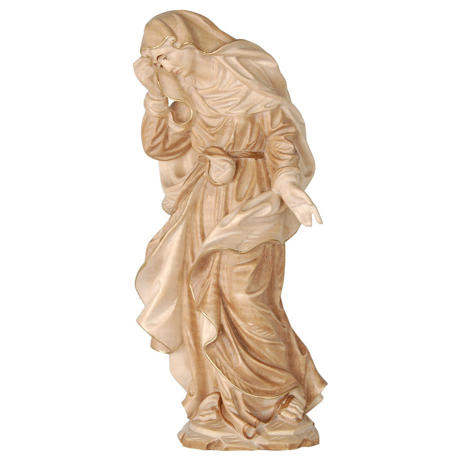 Madonna Addolorata – Schmerzensmutter – handgeschnitzte Holzfigur, Ausführung mehrfarbig gebeizt