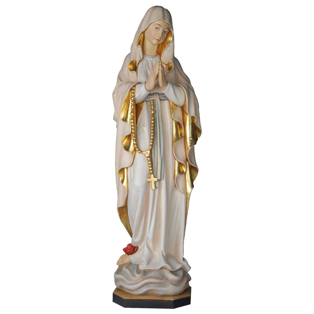 Betende Madonna mit Rosenkranz – handgeschnitzt in Südtirol