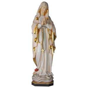 Betende Madonna mit Rosenkranz – handgeschnitzt in Südtirol