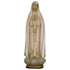 Madonna von Fatima – betende Holzfigur mit Rosenkranz, handgeschnitzt in Südtirol