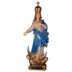 Immacolata mit Engel (mit Krone) – handgeschnitzte Madonna aus Südtirol