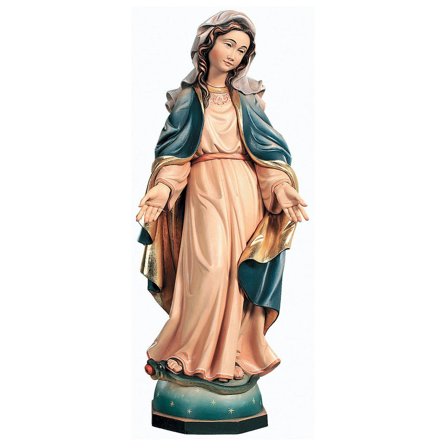 Madonna “Mother of Grace” – hand-carved wooden statue from South Tyrol, hand-painted finish
