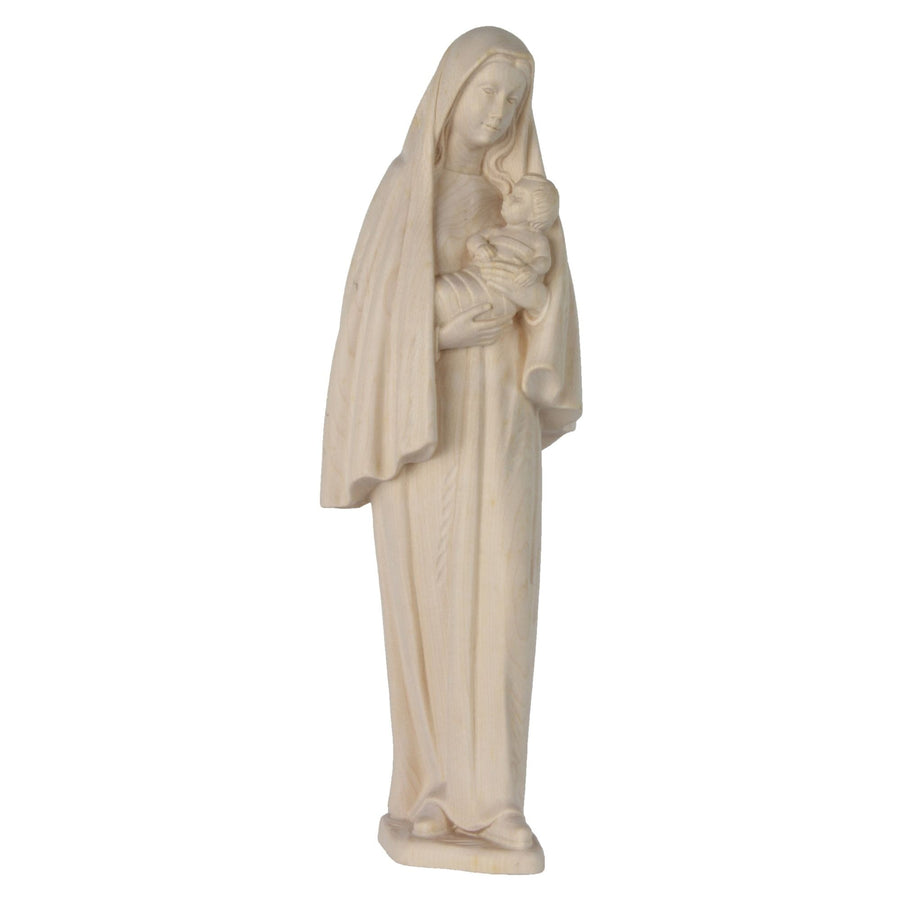 Madonna „Mutter Desiree“ – handgeschnitzte Holzfigur aus Südtirol, Ausführung natur