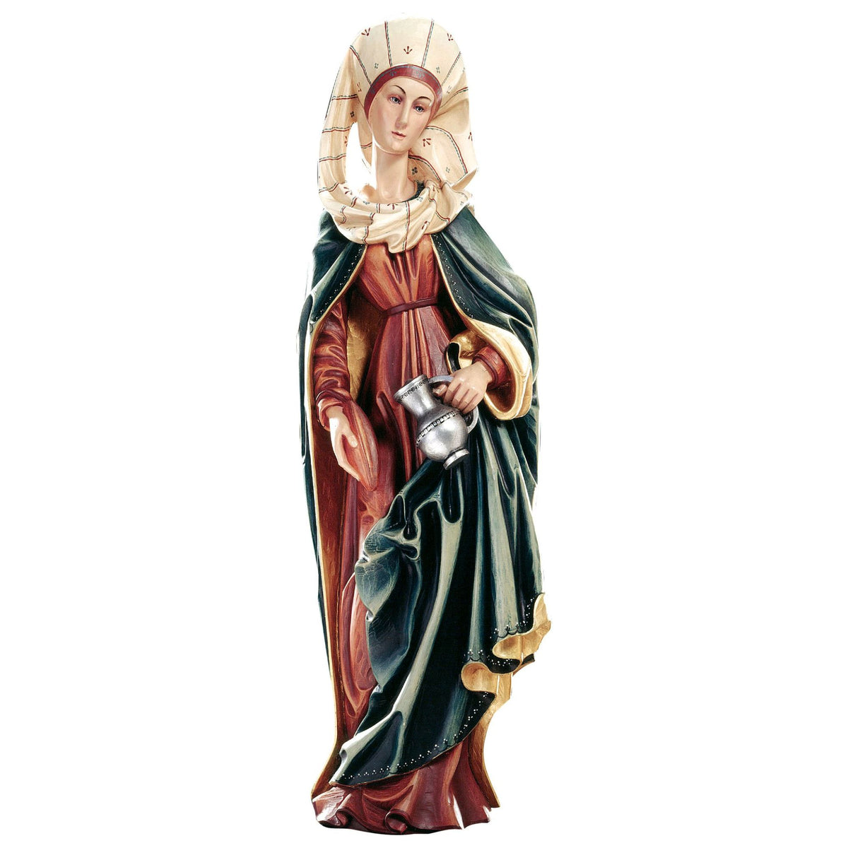Hl. Elisabeth nach Riemenschneider – handgeschnitzte Holzfigur, Ausführung handbemalt