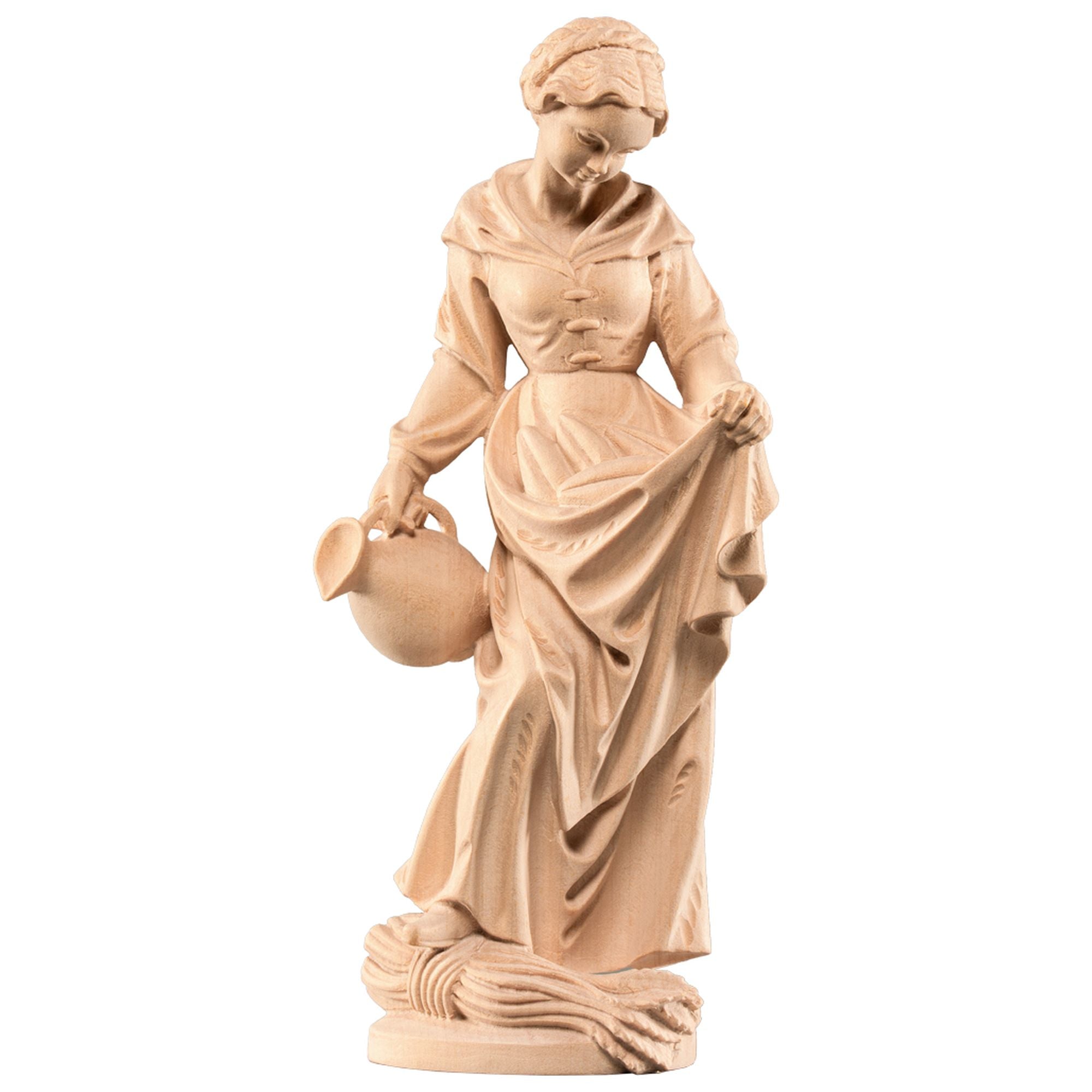 Hl. Elisabeth mit Krug – handgeschnitzte Holzfigur aus Südtirol
