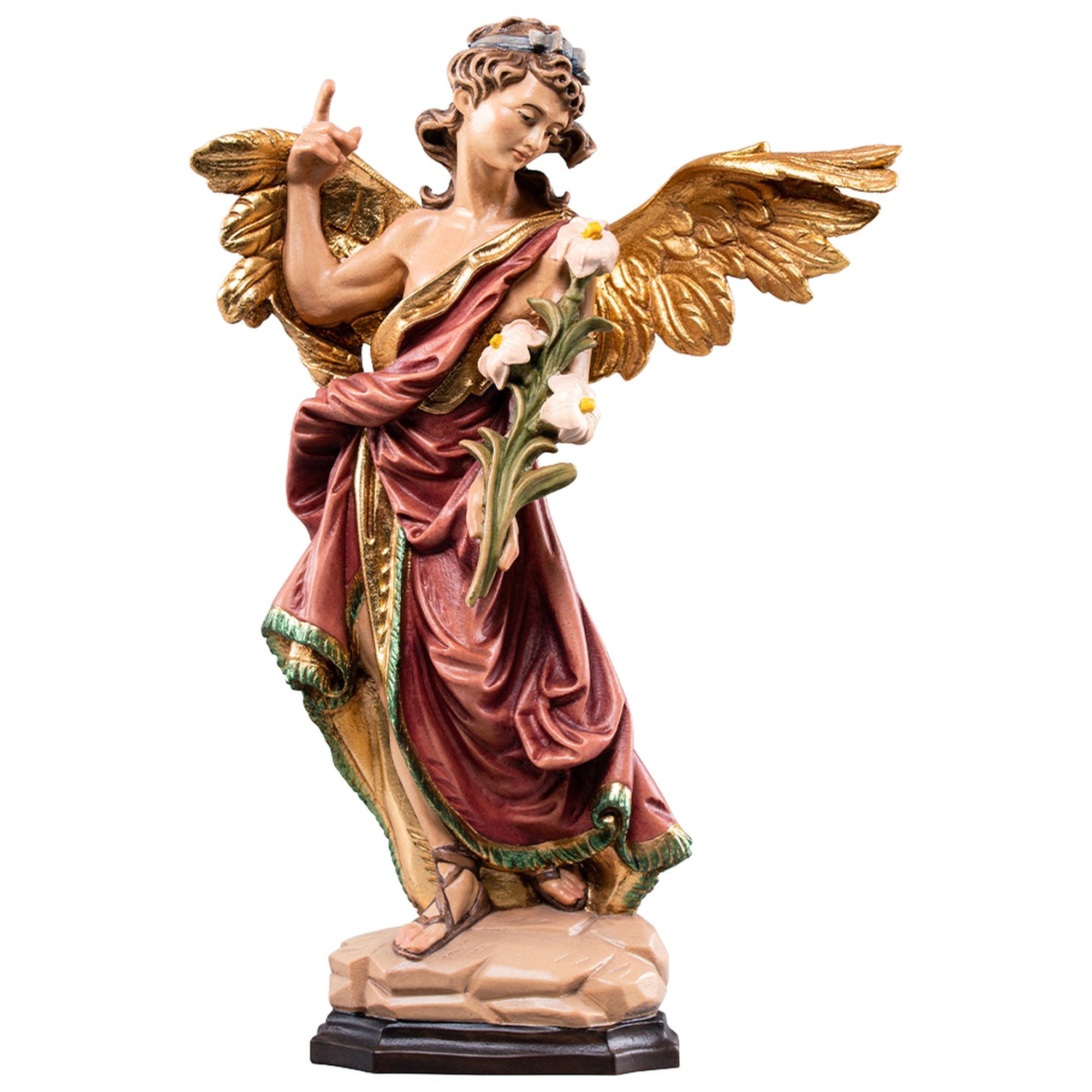 Hl. Erzengel Gabriel – handgeschnitzte Holzfigur aus Südtirol