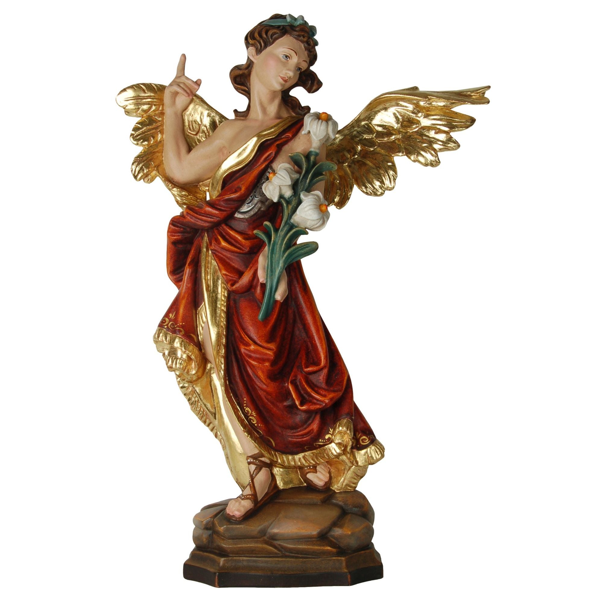 Hl. Erzengel Gabriel – handgeschnitzte Holzfigur aus Südtirol