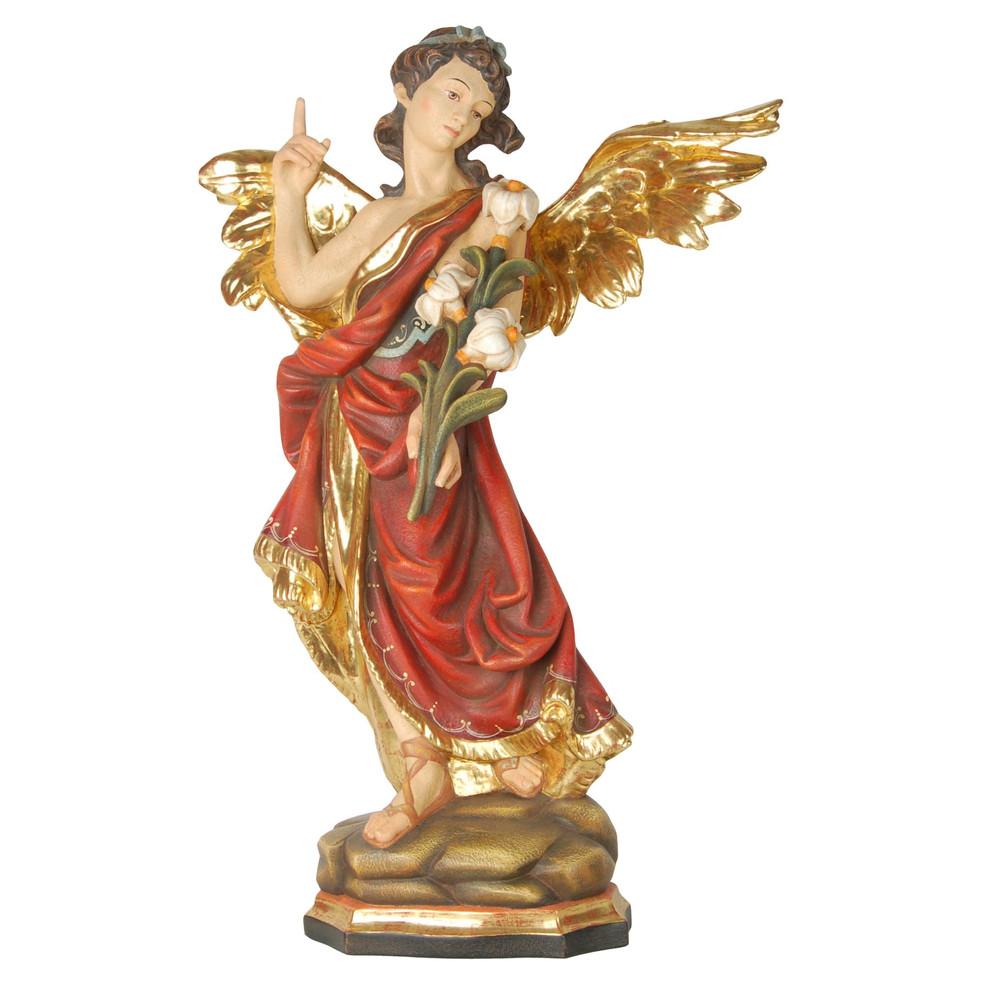 Hl. Erzengel Gabriel – handgeschnitzte Holzfigur aus Südtirol
