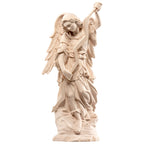 Hl. Uriel – Erzengel mit Blitzsymbol, handgeschnitzte Holzfigur