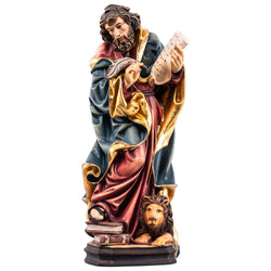 St Mark the Evangelist – hand-carved wooden statue, hand-painted finish