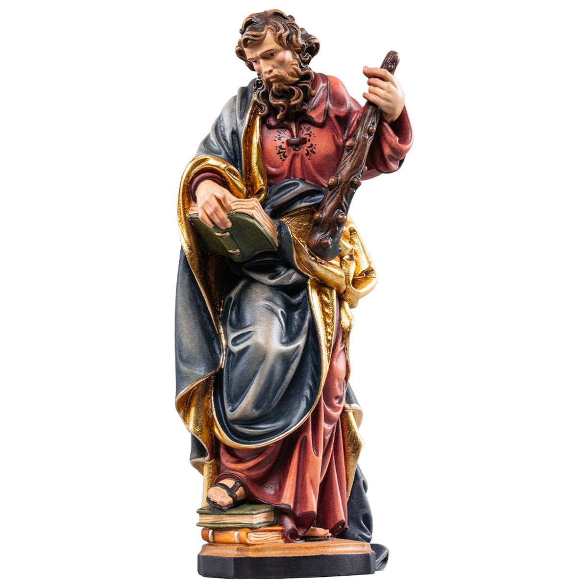 Hl. Judas Thaddäus – handgeschnitzte Holzfigur, Ausführung handbemalt