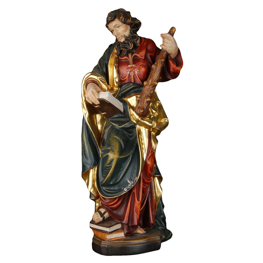 Hl. Judas Thaddäus – handgeschnitzte Holzfigur, Ausführung Echtgold