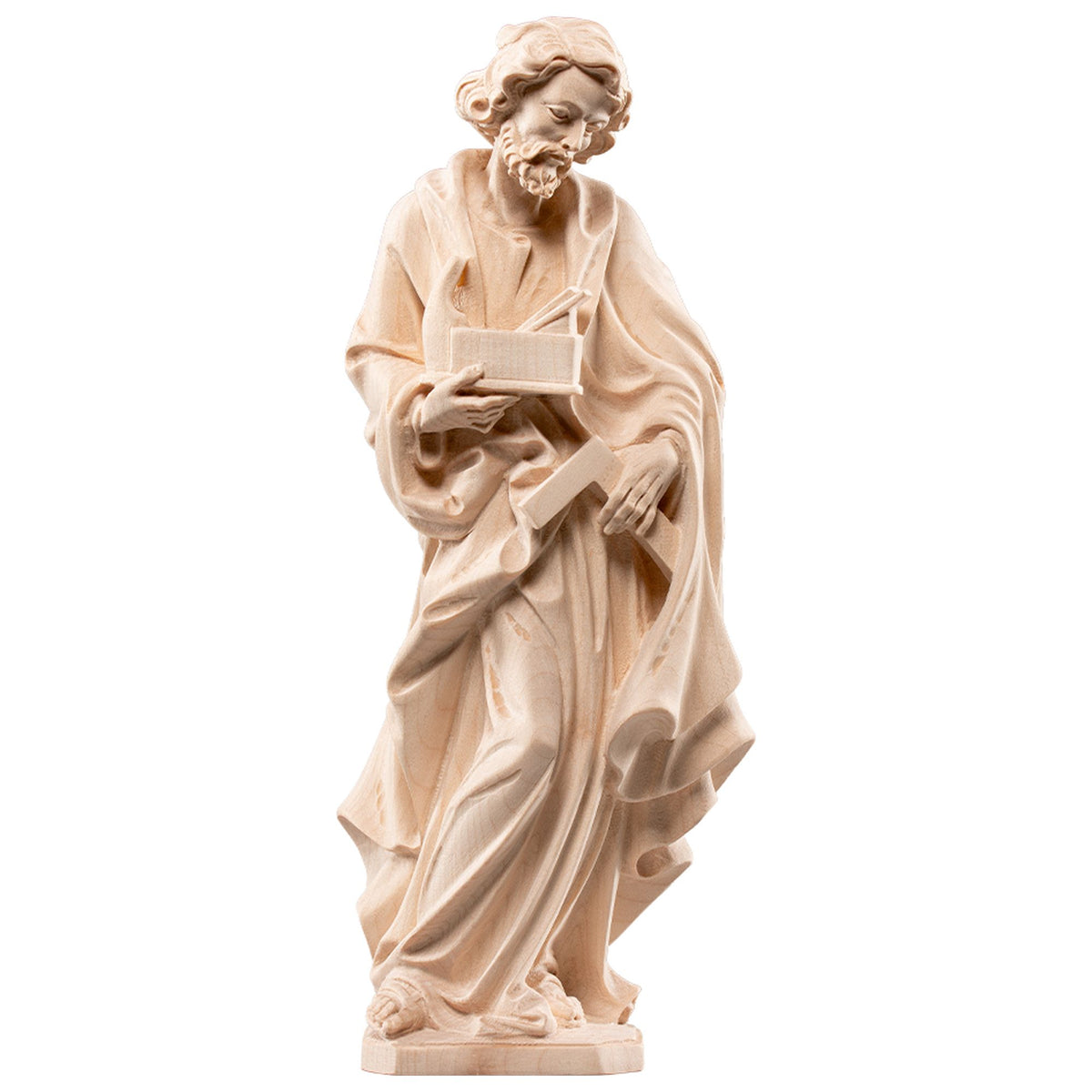 Hl. Josef – handgeschnitzte Holzfigur, Ausführung natur