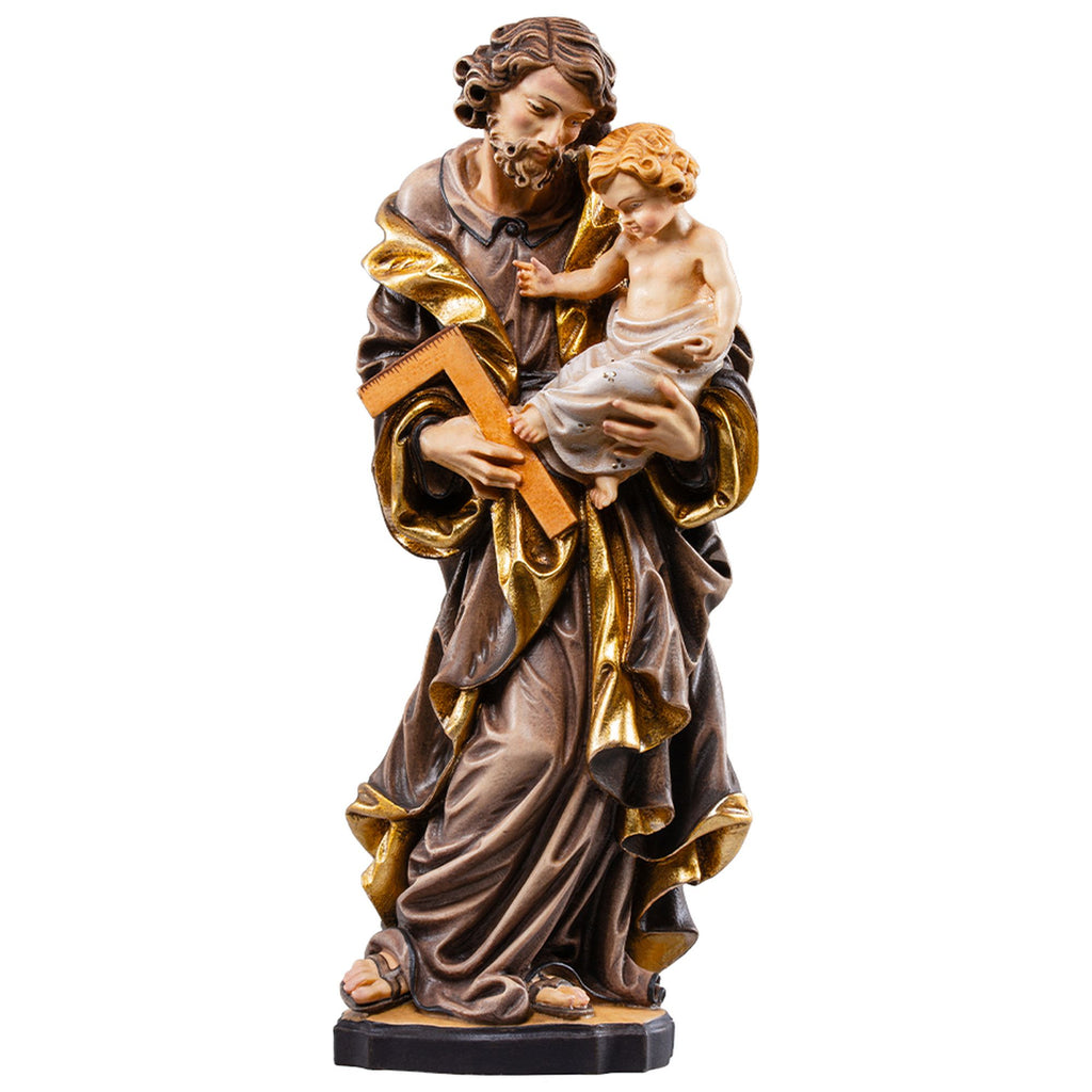 Hl. Josef mit Kind – handgeschnitzt in Südtirol