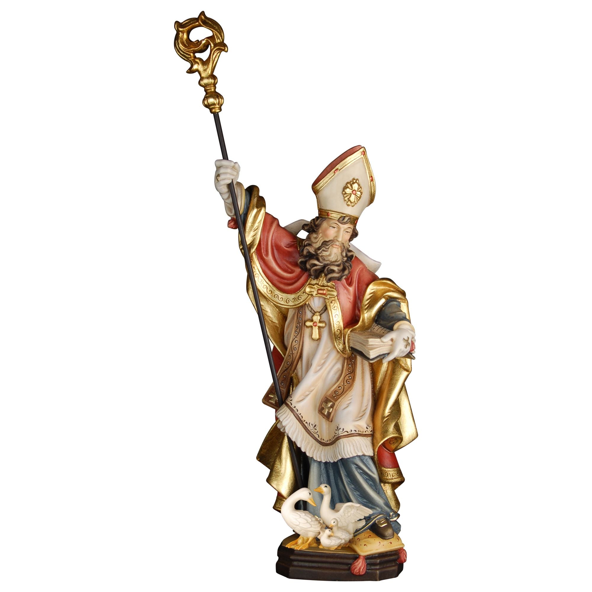 Hl. Ludger von Münster – handgeschnitzte Bischofsfigur aus Südtirol