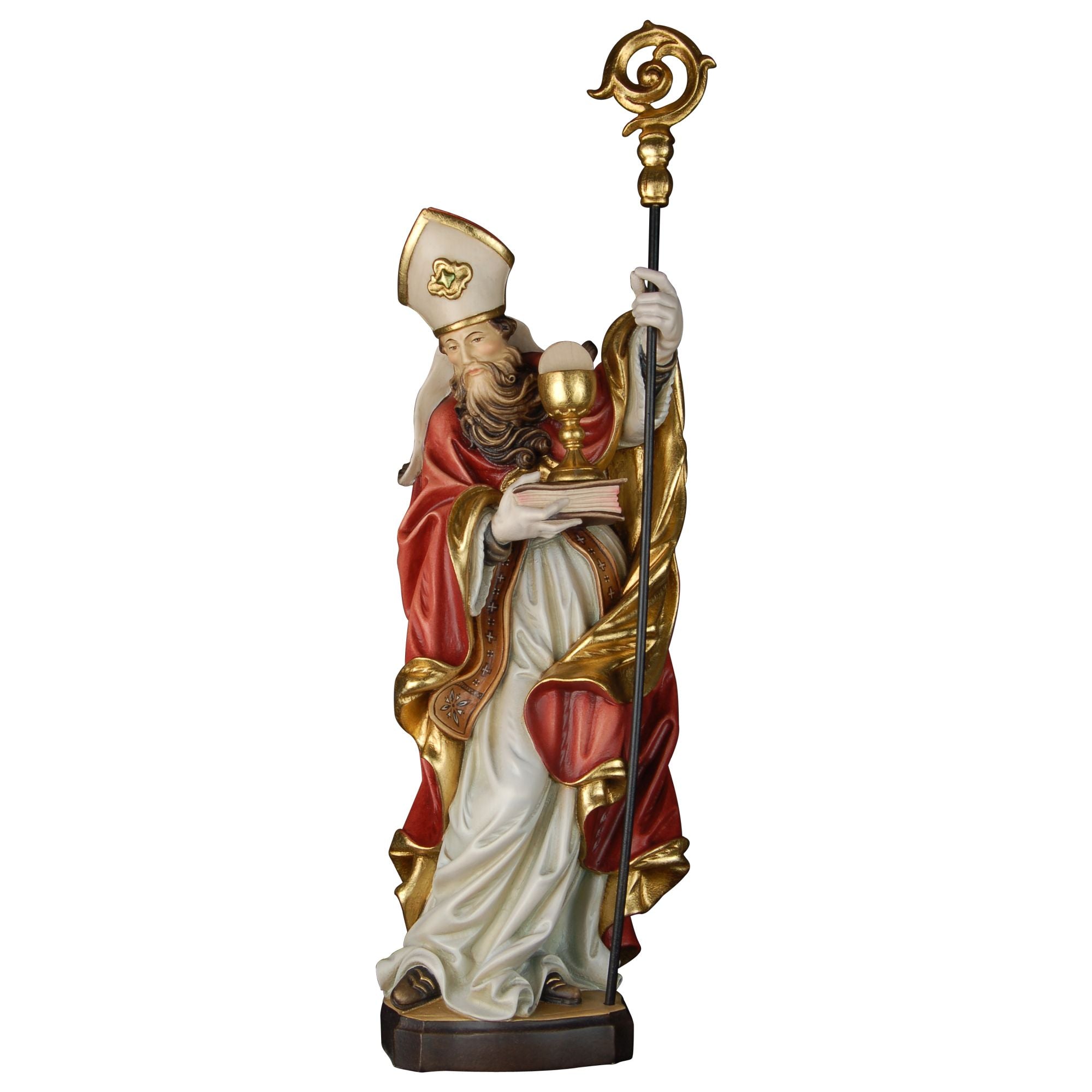 Hl. Norbert mit Buch und Kelch – handgeschnitzt in Südtirol