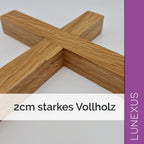 Großes Wandkreuz aus massivem Lindenholz, 30 cm, Naturfarbe – Bild 3
