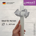 Tropfschutz Wachsfänger aus Tüll für Stabkerzen Ø 1–4,5 cm in sieben Farben – Bild 8