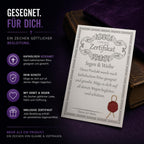 Vaterunser Kreuzkette Edelstahl 3 x 1 cm mit schwarzem Band, gesegnet, Samt-Säckchen – Bild 6