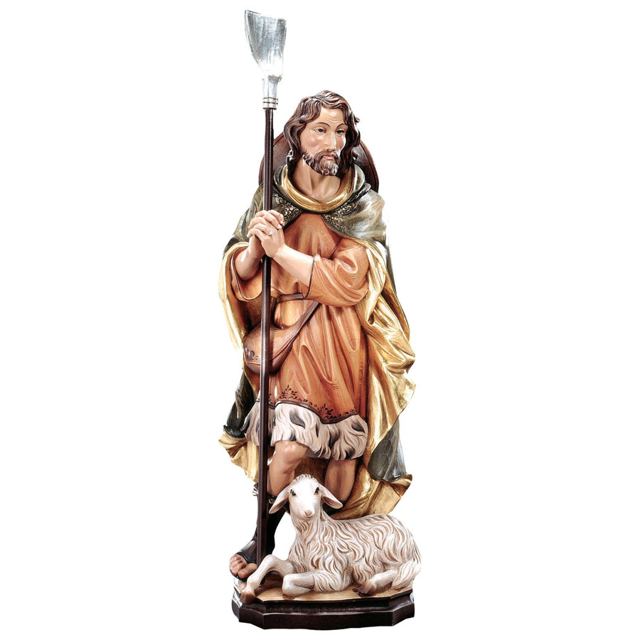 Hl. Wendelin – handgeschnitzte Holzfigur, Ausführung handbemalt