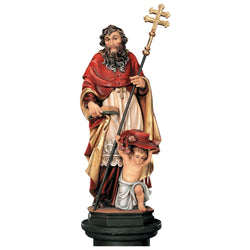 St Gregory Barbarigo – hand-carved wooden statue from South Tyrol, hand-painted finish