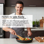 Pfannenwender aus Olivenholz, 31 cm, mit natürlicher Maserung – Bild 5
