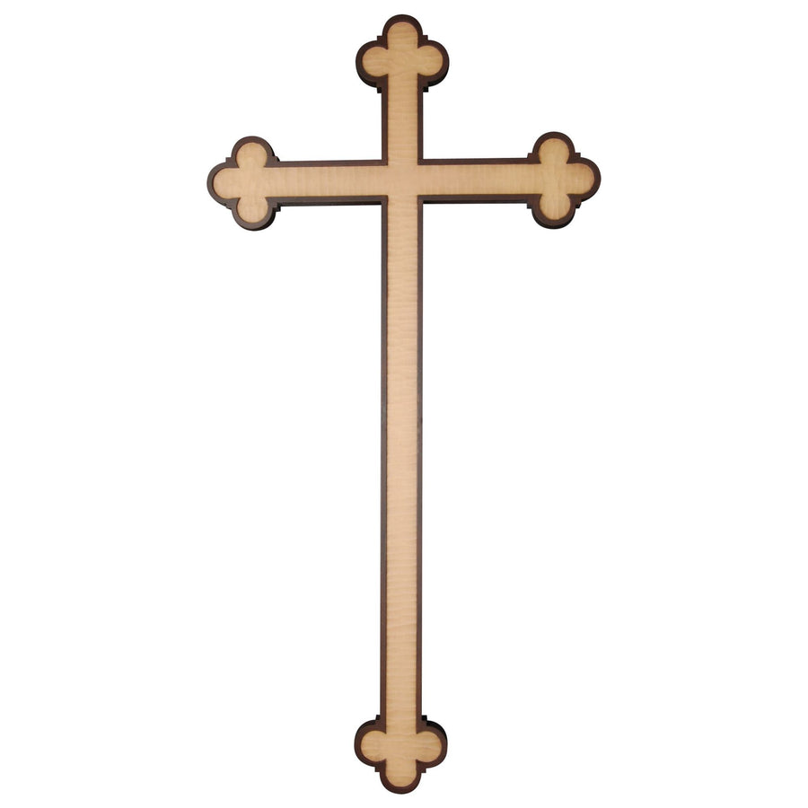 Cruz ornamentada – cruz de madera hecha a mano del Tirol del Sur, acabado pintado a mano