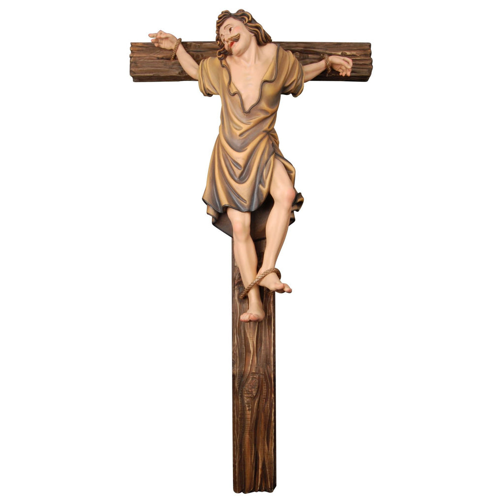 Schächer rechts mit Kreuz – handgeschnitzt in Südtirol