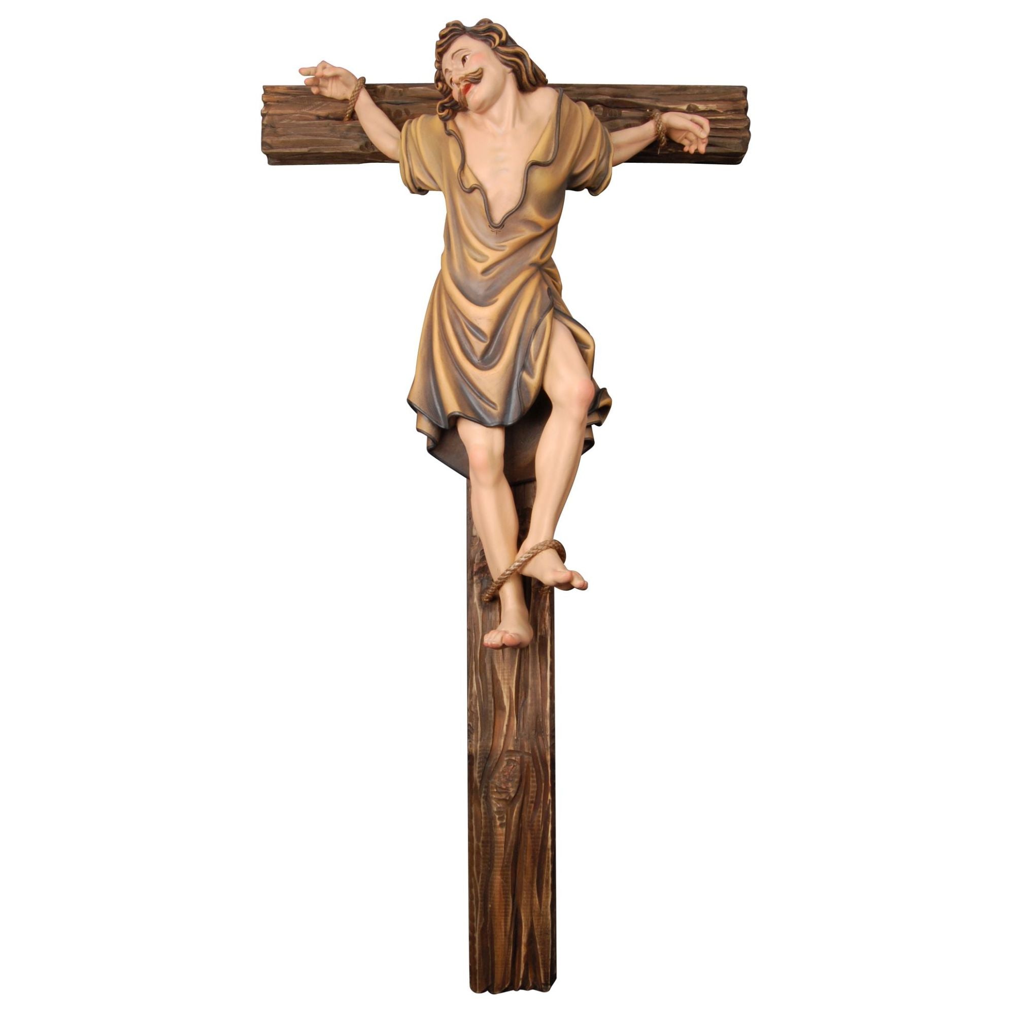 Schächer rechts mit Kreuz – handgeschnitzt in Südtirol