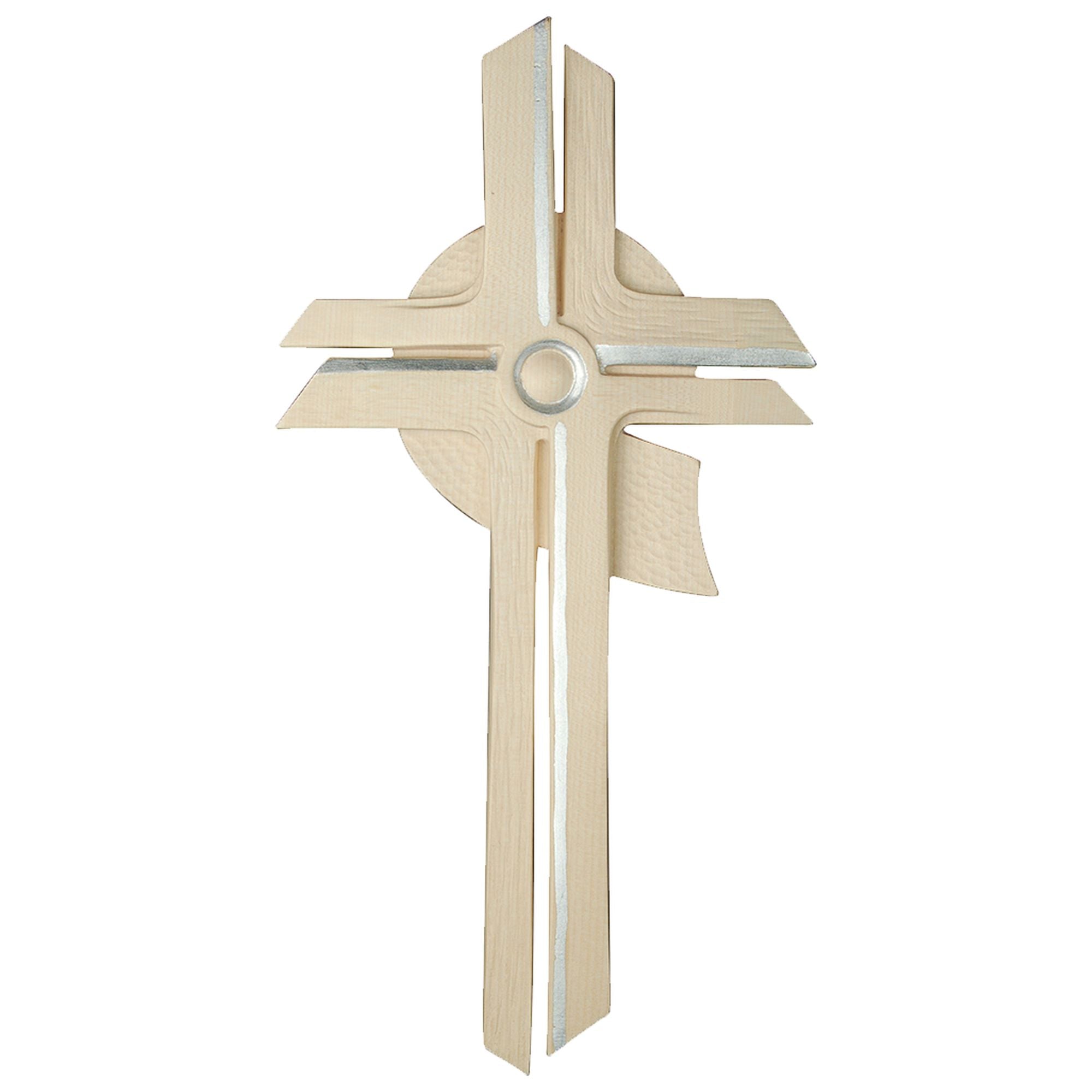 Kreuze ohne Corpus „Besinnliches Kreuz“ – handgeschnitzt in Südtirol