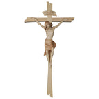 Kreuze mit Corpus „Besinnlicher Corpus mit einfachem Kreuz“ – handgeschnitzt in Südtirol