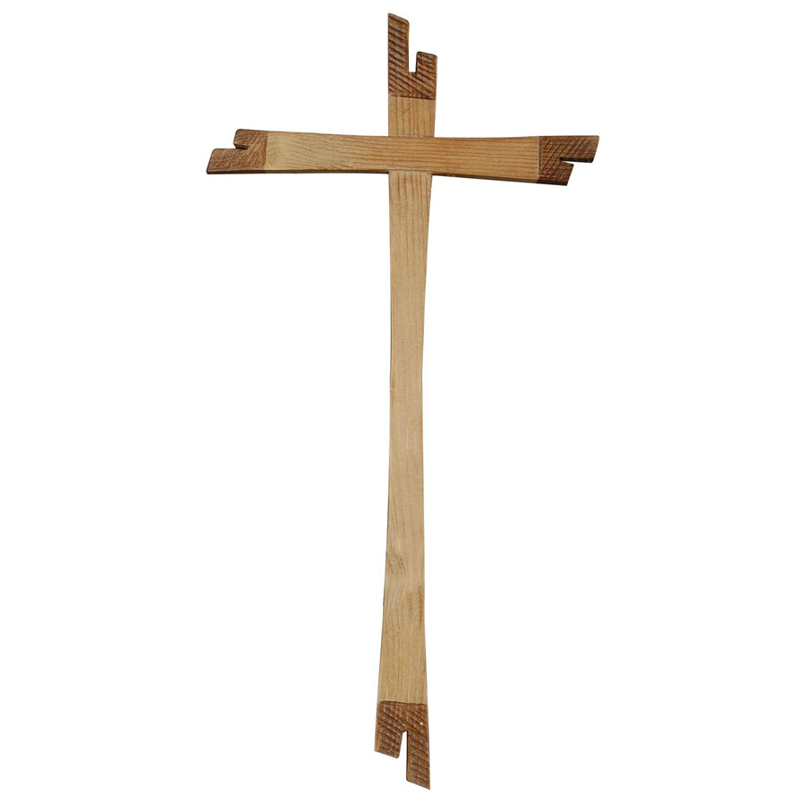 Cruz sencilla para corpus de meditación – cruz de madera hecha a mano del Tirol del Sur, acabado pintado a mano