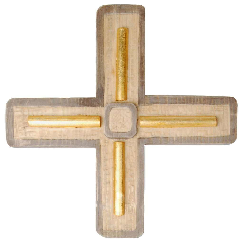 Kreuz Linea gleichschenklig – handgeschnitzt in Südtirol
