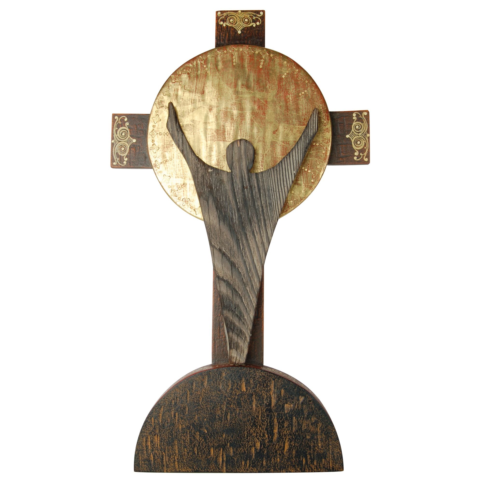 Kreuze mit Corpus Sonne der Auferstehung – handgeschnitzt in Südtirol