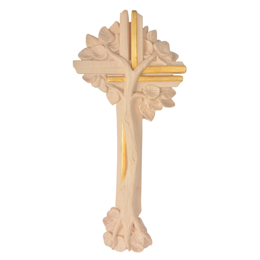 Tree of Life Cross – hand-carved wooden cross from South Tyrol, view 5