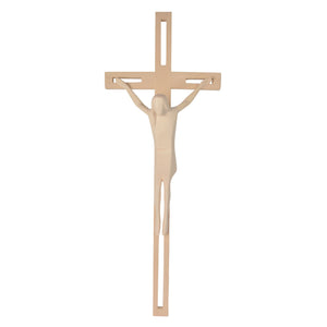 Kreuze mit Corpus Christus modern auf Kreuz mit Löcher – handgeschnitzt in Südtirol