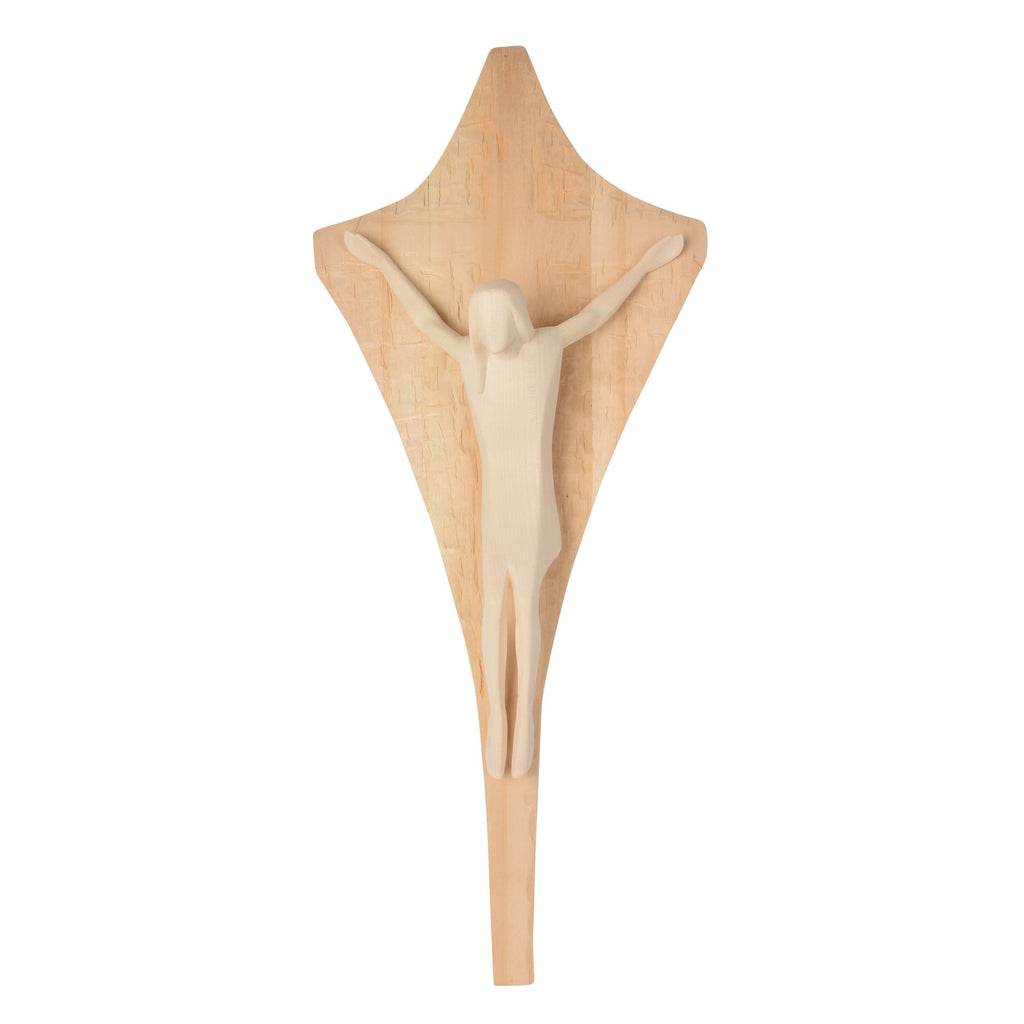 Kreuze mit Corpus Christus modern auf Platte – handgeschnitzt in Südtirol