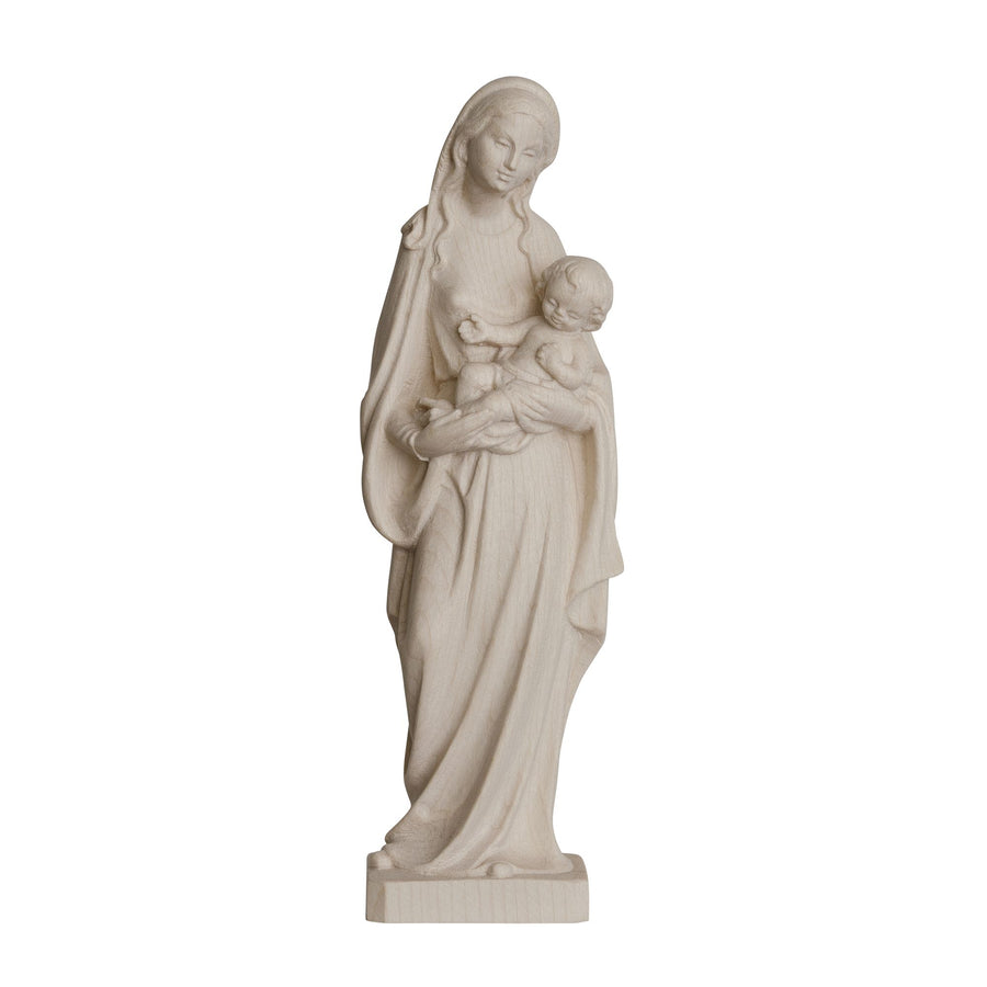 Madonna „Mutter der Hoffnung“ – handgeschnitzte Holzfigur aus Südtirol, Ausführung natur