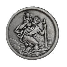 Christophorus Auto Plakette Ø 3 cm – gesegnete Medaille & Magnet