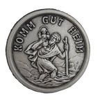 christophorus magnet ø 3 cm komm gut heim gesegnete medaille schutzpatron auto