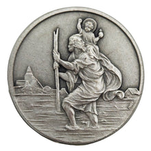 Christophorus Auto Plakette Ø 3,5 cm – gesegnete Medaille mit Magnet