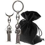 Schlüsselanhänger Heiliger Antonius 10 cm, Metallfigur - LUNEXUS