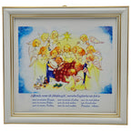 Schutzengelbild 18×18 cm – Motiv „Vierzehn Englein bei mir stehn“ - LUNEXUS