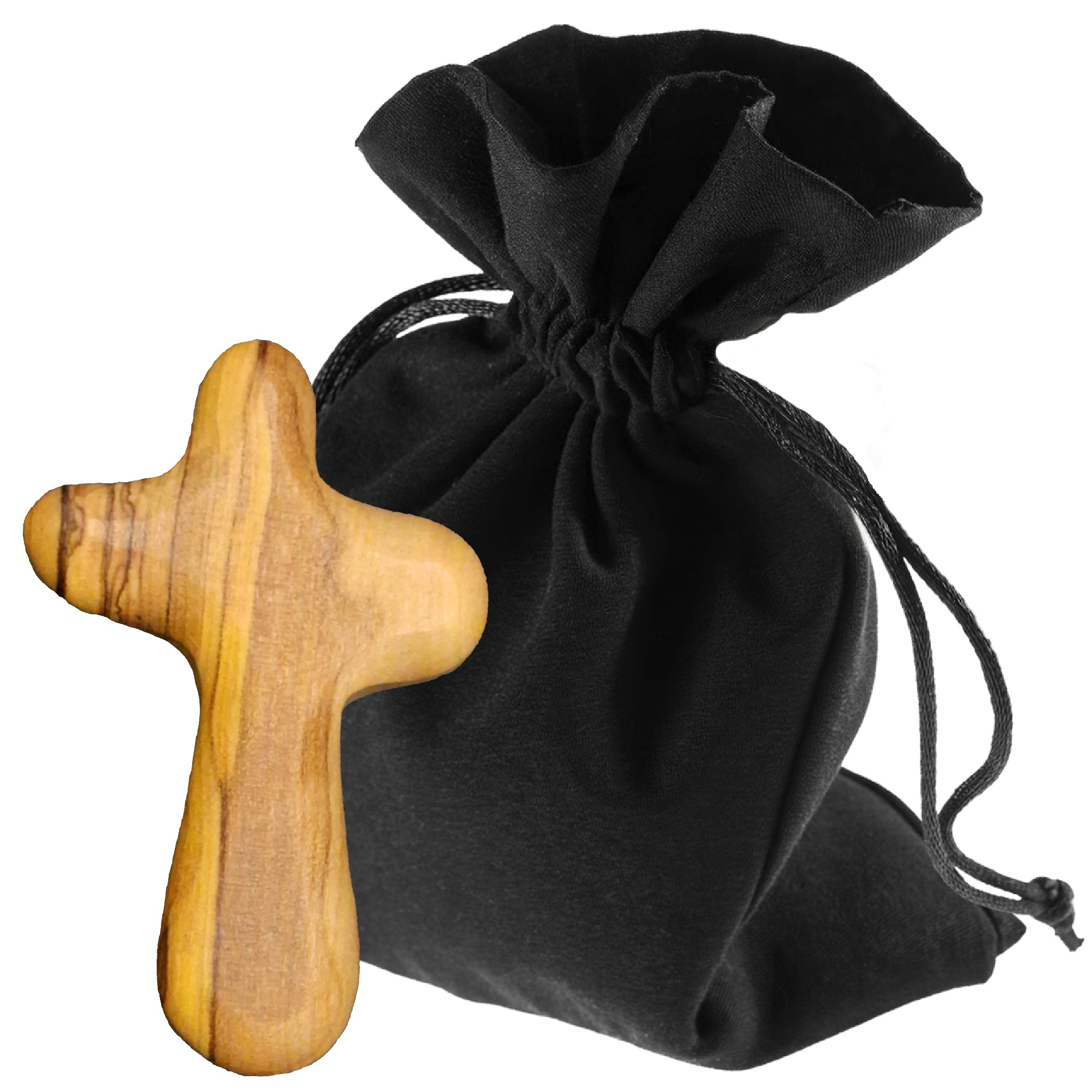 Trostkreuz aus Olivenholz – handgefertigt in Bethlehem - LUNEXUS