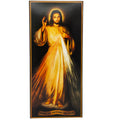Wandbild Barmherziger Jesus aus Holz – Gesegnet mit Zertifikat – Hauptansicht